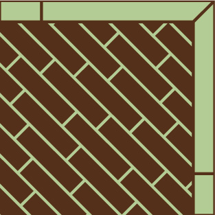 Diagonal Straight with Border