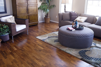 Waltnut Flooring in Livingroom